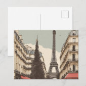 パリ（パリ9区）ご招待 インビテーションポストカード (正面/裏面)