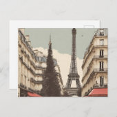 パリ（パリ9）招待状 インビテーションポストカード (正面/裏面)