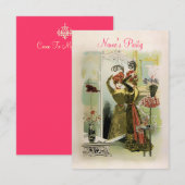 パリ・ファッション ～ 招待状 / 出席確認 #18 (正面/裏面)