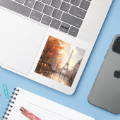 パリ、フランスでのヴィンテージオータム シール (ノートパソコンとiPhone)