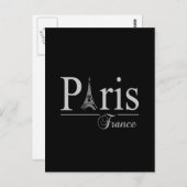 パリ・フランスのハガキカスタマイズー ポストカード (正面/裏面)