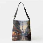 パリ・フランスのヴィンテージ秋 クロスボディバッグ (裏面)