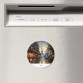 パリ・フランスのヴィンテージ秋 マグネット (インサイチュ (食洗機))