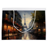 パリ・フランスのヴィンテージ秋 ラージペーパーバッグ (正面)