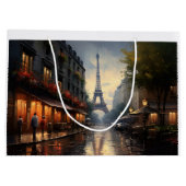 パリ・フランスのヴィンテージ秋 ラージペーパーバッグ (裏面)