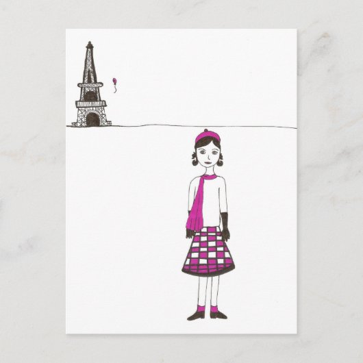 パリ・フランスの一日 ポストカード (正面)
