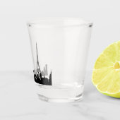 パリ・フランスの有名な都市スカイラインショットグラス ショットグラス (右)