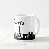 パリ、フランスの陸標のギフトのマグ コーヒーマグカップ (正面右)