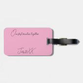 パリ・フランスへの旅行 ラゲッジタグ (裏面横)