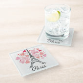 パリ、フランス愛 ガラスコースター (アングル)