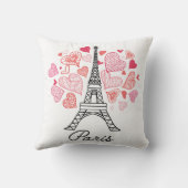 パリ、フランス愛 クッション (裏面)