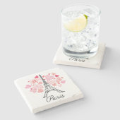 パリ、フランス愛 ストーンコースター (横)