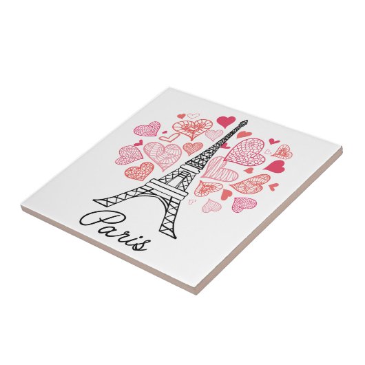 パリ、フランス愛 タイル (側面)