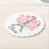 パリ、フランス愛 ペーパーコースター (アングル)