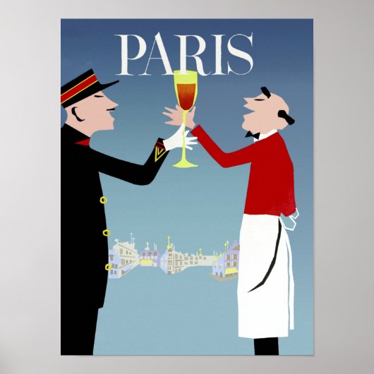 パリ、フランス旅行ポスター ポスター (正面)