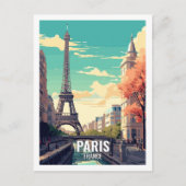 パリ・フランス有名な旅行スポット ポストカード (正面)