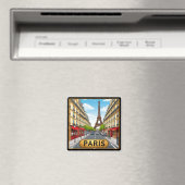 🧲 パリ フランス お気に入りの旅行の思い出の記念品 🗼 マグネット (インサイチュ (食洗機))