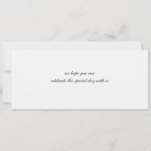 パリ フランス への 出発案内 招待状 (裏面)