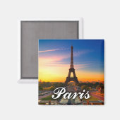 パリ，フランス – エッフェルタワー マグネット (正面/裏面)