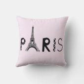 パリ、フランス|エッフェル塔 クッション (裏面)