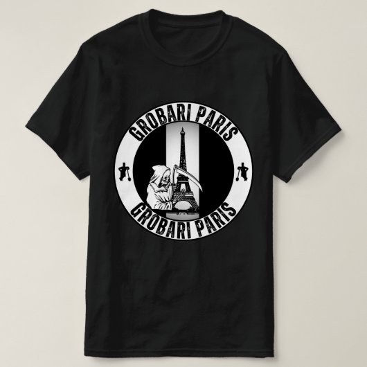 パリ フランス エッフェル塔 グローバリ Tシャツ (デザイン正面)