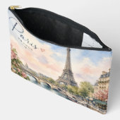 パリ フランス エッフェル塔 セーヌ川 アクセサリーポーチ (見開き)
