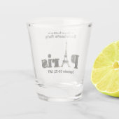 パリ フランス エッフェル塔 ブライズパーティー 記念品 ショットグラス (裏面)