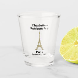 パリ フランス エッフェル塔 ブライズメイド パーティー 記念品 ショットグラス