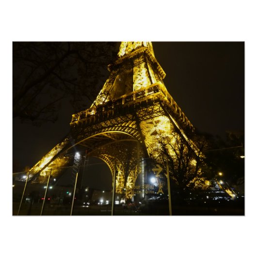 パリ。フランス.エッフェル塔 ポスター (正面)