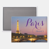 パリ フランス エッフェル塔 旅行 マグネット (正面/裏面)