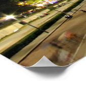 パリ，フランス – エッフェル夜 ポスター (角)