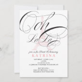 パリ フランス オー ラ ラ スウィート16 誕生日パーティー ご招待 招待状 (正面)