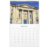 パリ・フランス カレンダー (3月 2027)