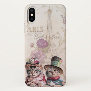パリ·フランス·キャッツ iPhone X ケース