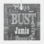 パリ・フランス・ギフト&お土産 ガラスオーナメント (正面)