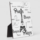 パリ フランス ギフト 記念品 フォトプラーク (側面)