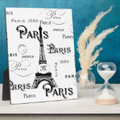 パリ フランス ギフト 記念品 フォトプラーク (側面)