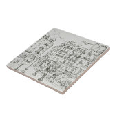 パリ フランス シテ島 ドーフィヌ広場 タイル (側面)