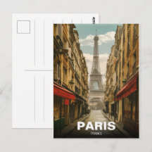 パリ フランス ツアー エッフェル塔 ヴィンテージ 旧市街 ギフト