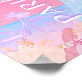 パリ、フランス、トラベルアート、パ名門私立校風のステル ポスター (角)