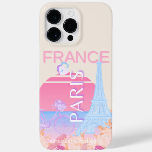 パリ、フランス、トラベルアート、パ名門私立校風のステル Case-Mate iPhone 14 PRO MAXケース
