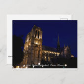 パリ，フランス，ノートルダム大聖堂 ポストカード (正面/裏面)