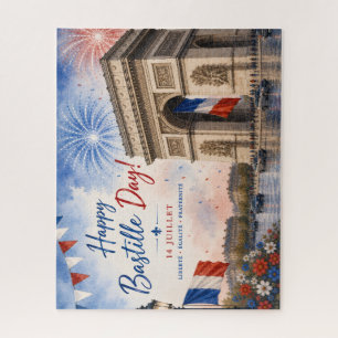 パリ フランス バスティーユ革命祭 エトワール凱旋門 花火 ジグソーパズル