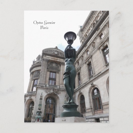 パリ。フランス.パレガルニエ ポストカード (正面)