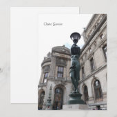 パリ。フランス.パレガルニエ 招待状 (正面/裏面)