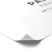 パリ・フランス・パープルサークルの地図ポスター ポスター (角)