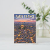 パリ フランス ビンテージ アニメ 旅行 ポストカード (スタンド正面)