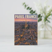 パリ フランス ビンテージ アニメ 旅行 ポストカード (スタンド正面)
