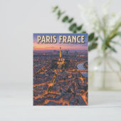 パリ フランス ビンテージ アニメ 旅行 ポストカード (スタンド正面)