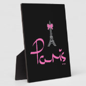 パリ – フランス – ピンクボウ フォトプラーク (側面)